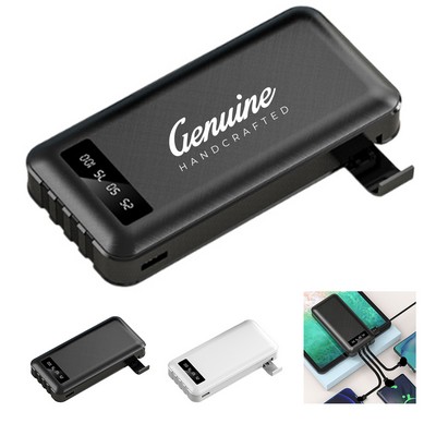 3-In-1 10000mAh Mini Power Bank